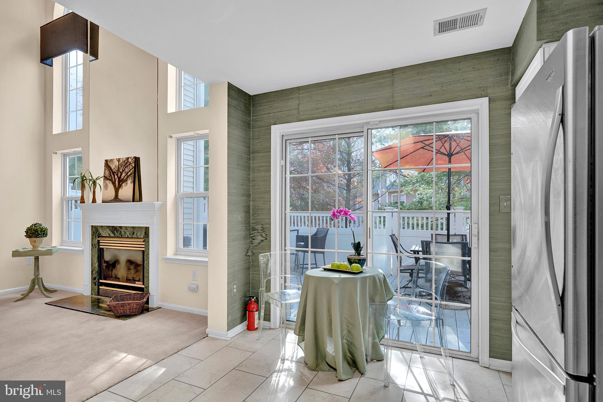 a room with furniture and a window