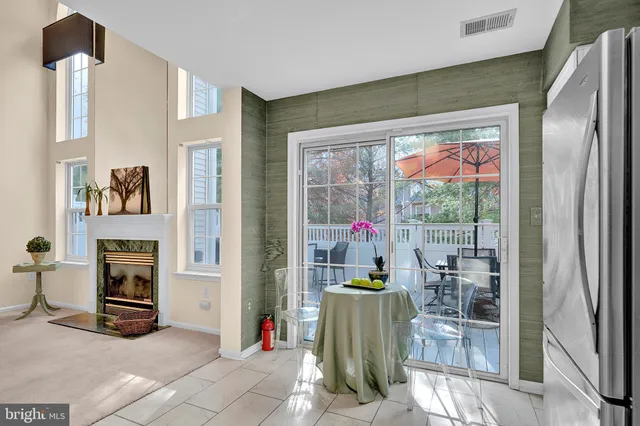 a room with furniture and a window