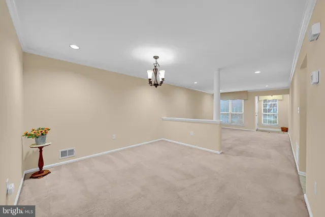 a view of an empty room