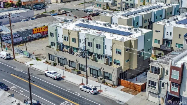 a view of large room with windows