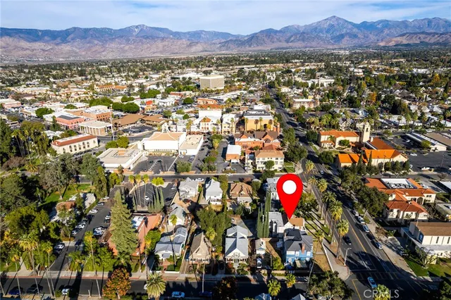 an aerial view of a city