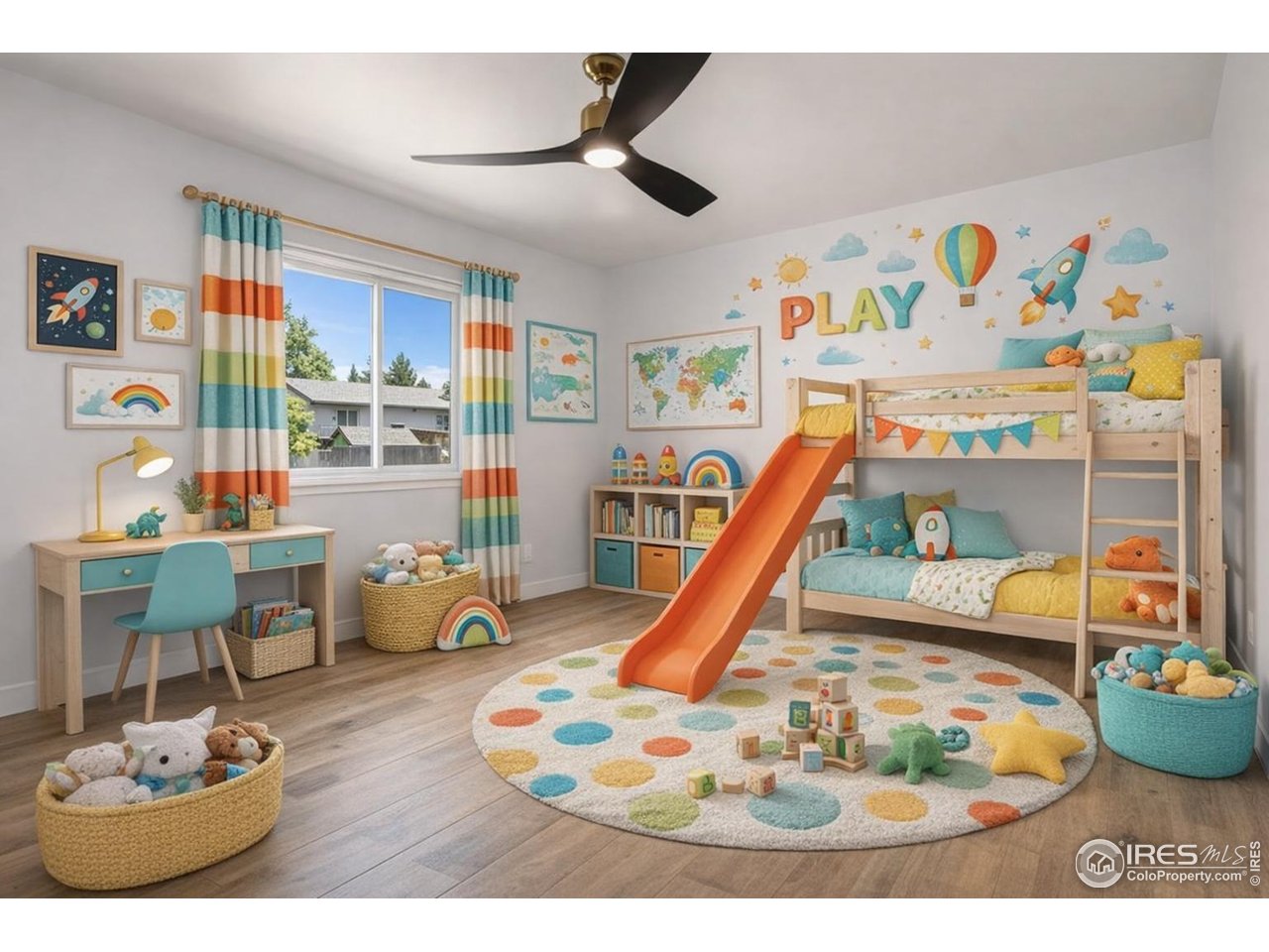 812 Rocky Road Fort Collins, CO 80521 - Photo 14 of 19 a living room with furniture and a wooden floor