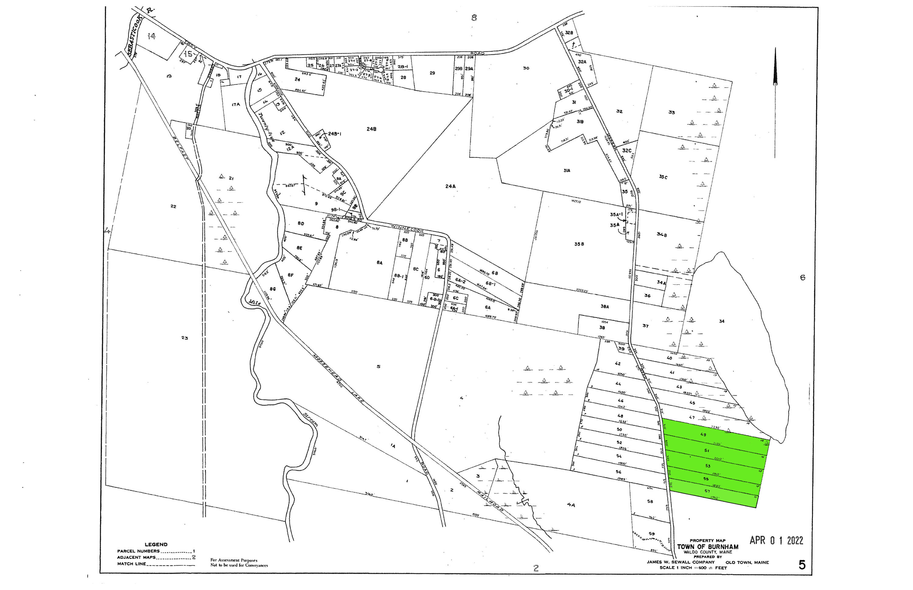 11-15 Morgan Road Burnham, ME 04922 - Photo 9 of 12 TAX MAPS 5 - 3 on full map 5 lots _edite