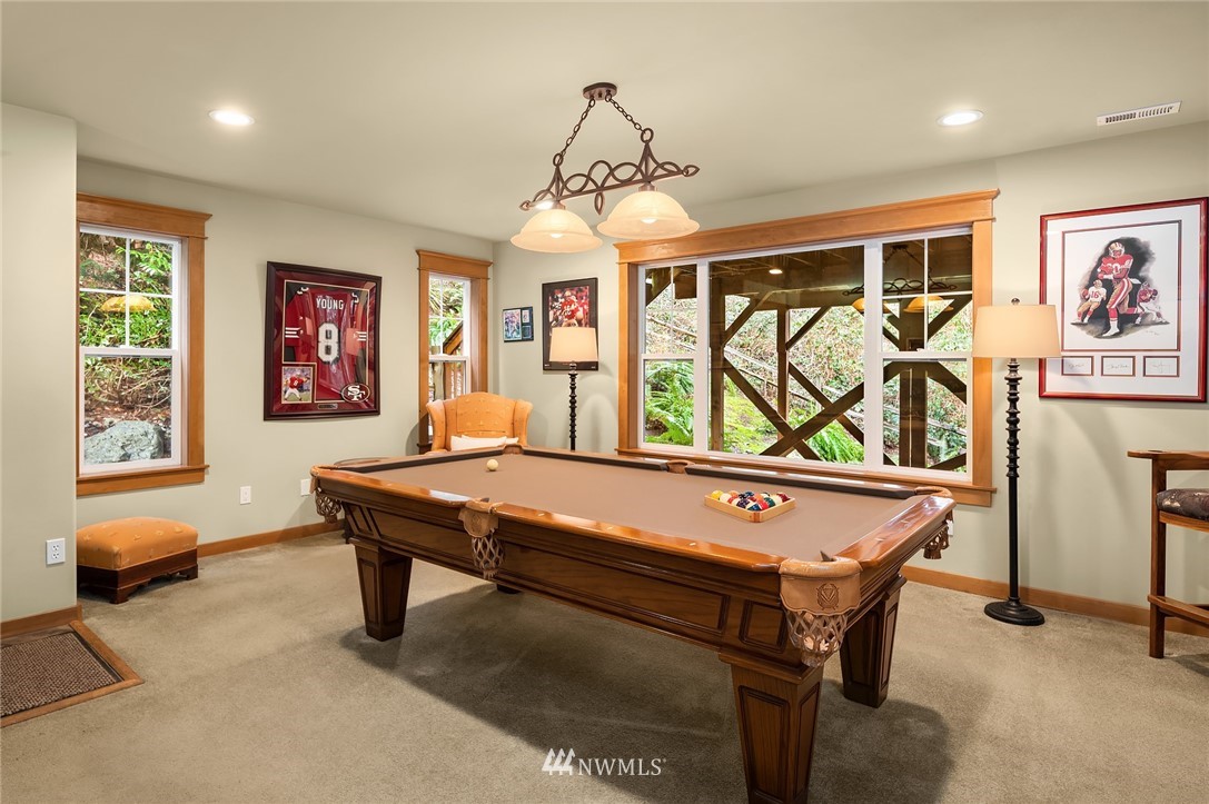 9203 Park Road Edmonds, WA 98020 - Photo 28 of 40 a room with furniture pool table and windows