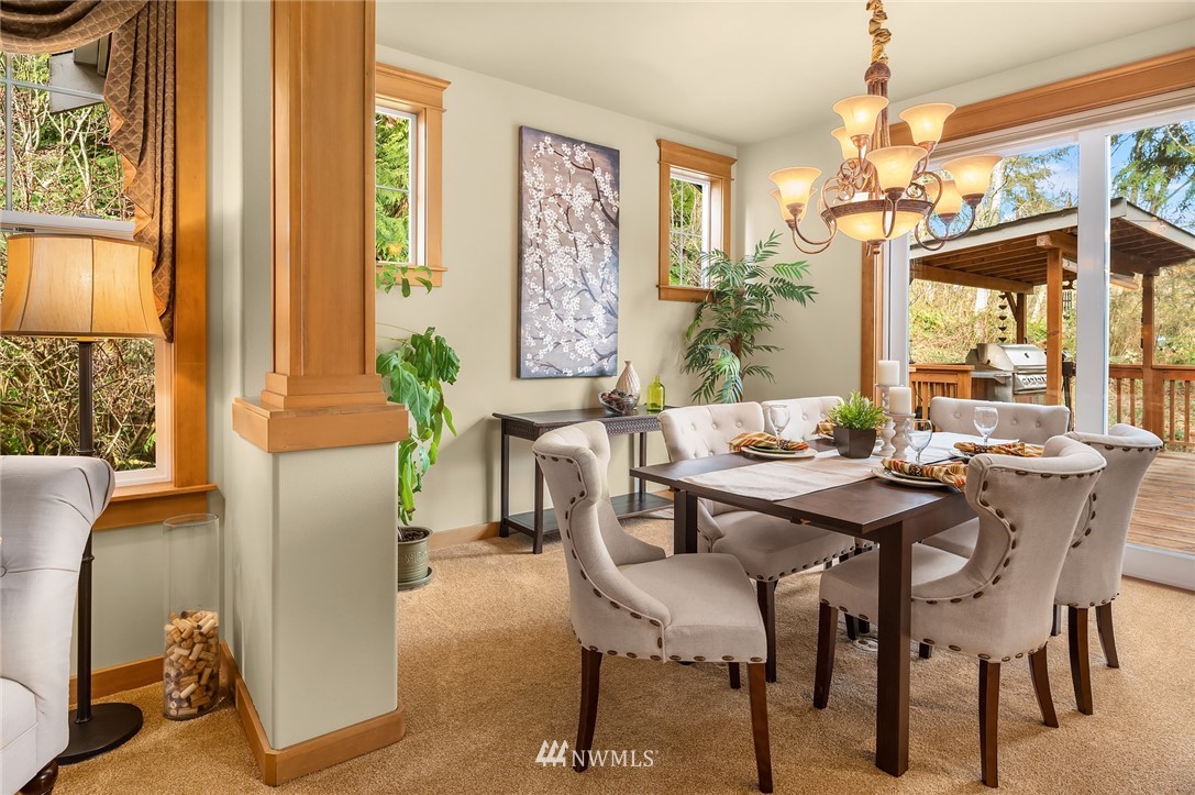 9203 Park Road Edmonds, WA 98020 - Photo 10 of 40 a view of a dining room with furniture window and outside view