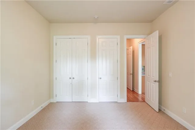 an empty room with a natural light