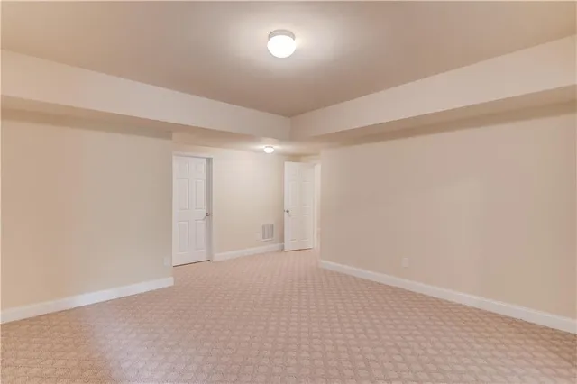 a view of an empty room