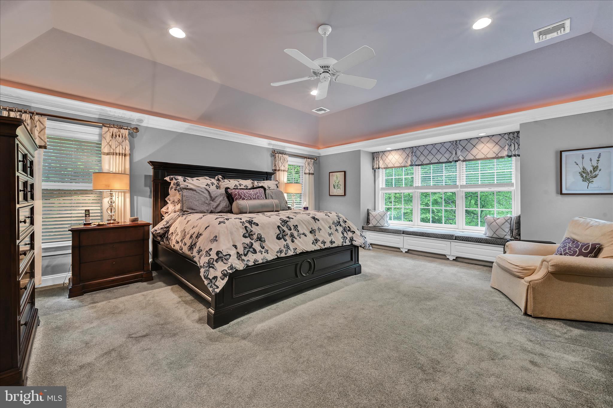 451 Cassatt Road Berwyn, PA 19312 - Photo 34 of 61 Primary BR : Tray Ceiling with accent lighting