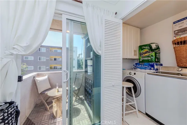 a room with table and chairs