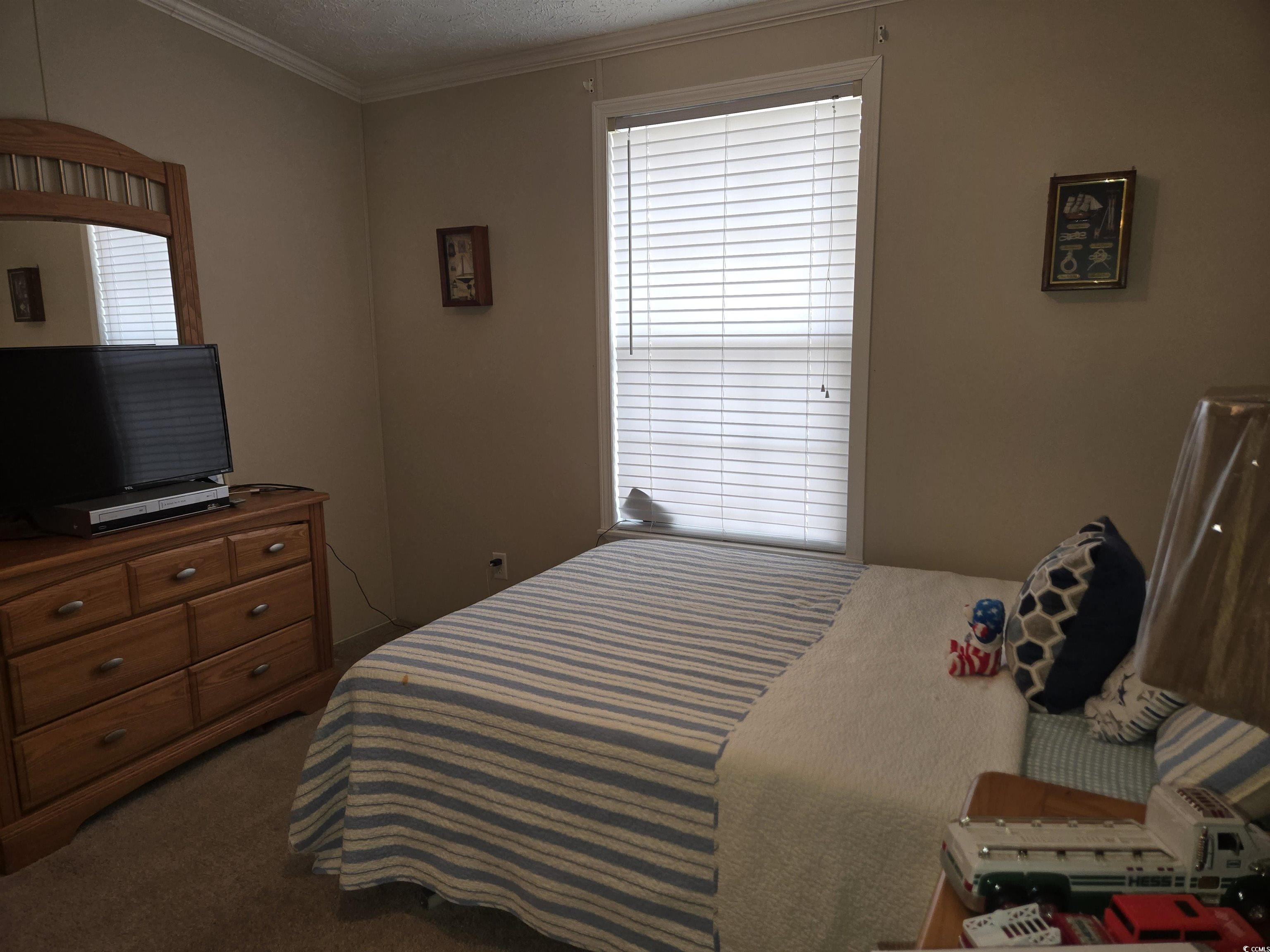 361 East Canal Street Murrells Inlet, SC 29576 - Photo 17 of 35 Carpeted bedroom featuring crown molding