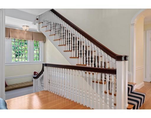 45 The Ledges Road Newton, MA 02459 - Photo 23 of 34 a view of staircase with white walls and a window