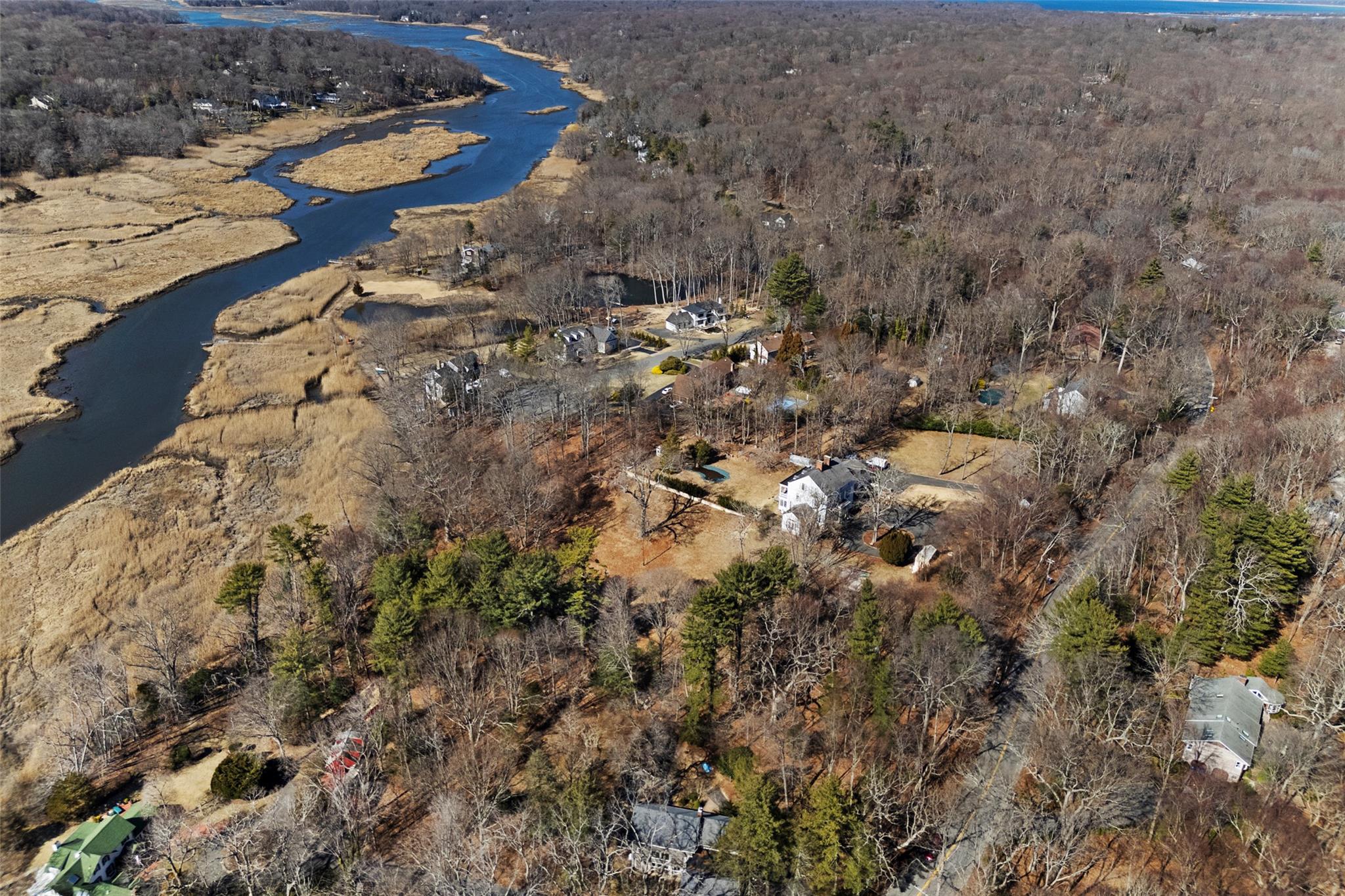 326 A River Road St. James, NY 11780 - Photo 25 of 34 a view of aerial view of house with yard