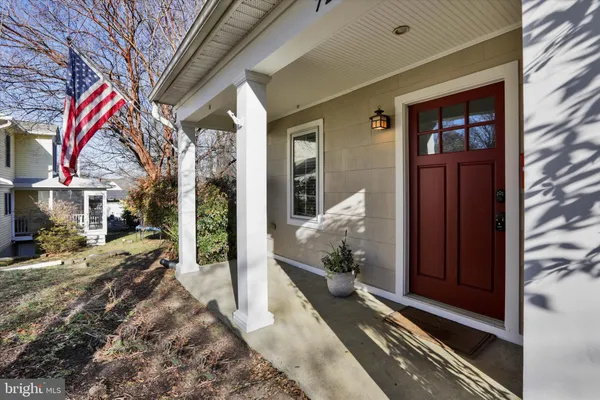a view of a house with a porch