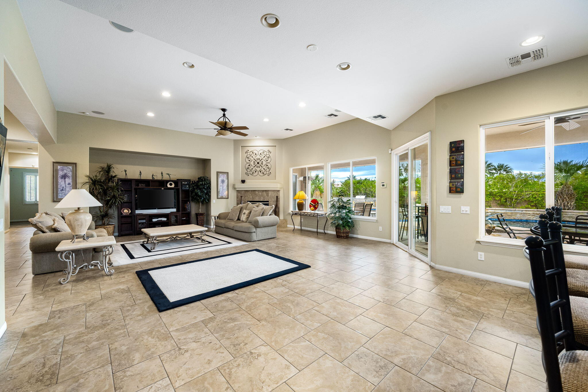 80262 Amazon Indio, CA 92201 - Photo 30 of 45 a living room with furniture fireplace and a large window