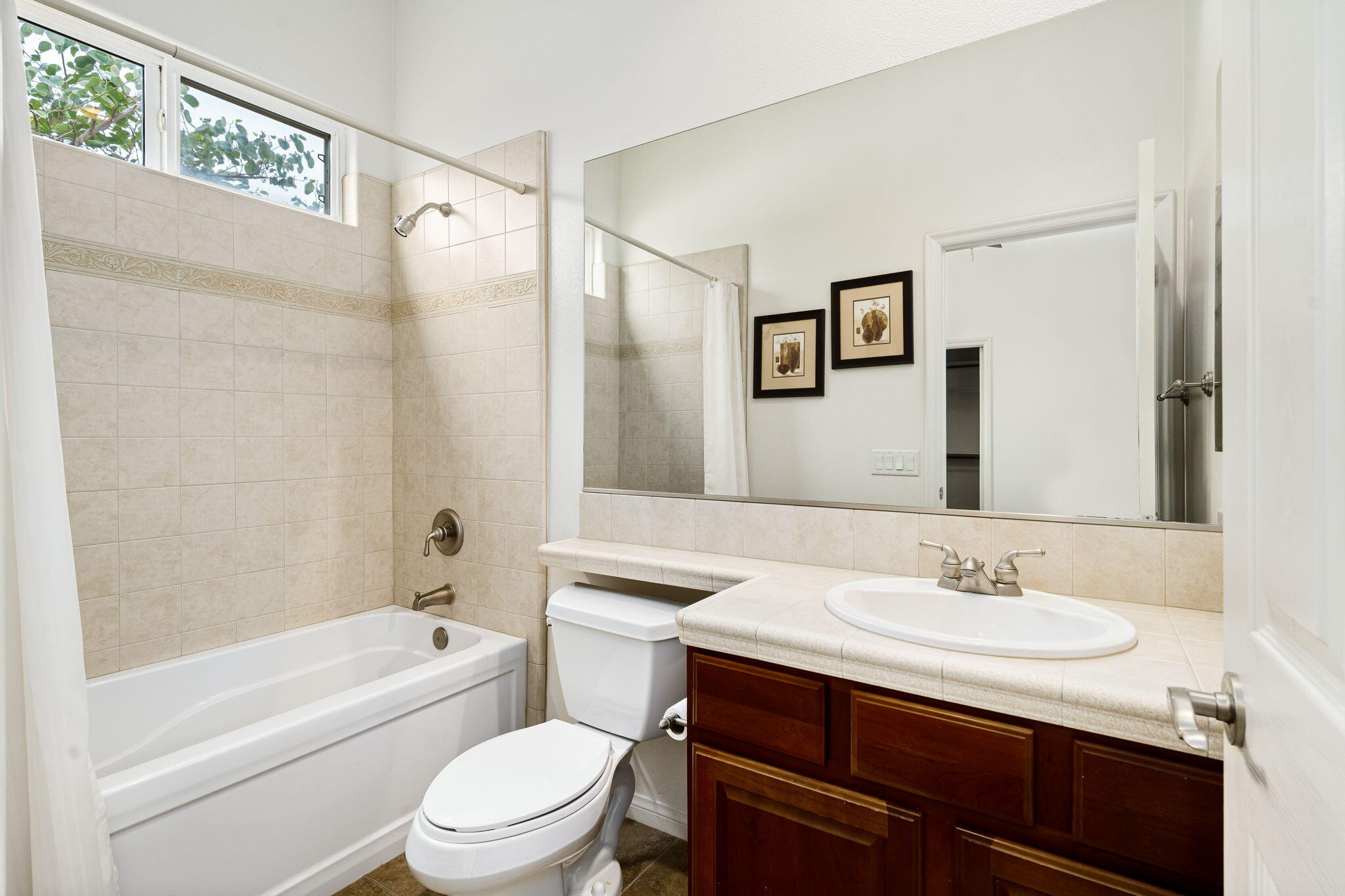 80262 Amazon Indio, CA 92201 - Photo 41 of 45 a bathroom with a granite countertop sink toilet and shower