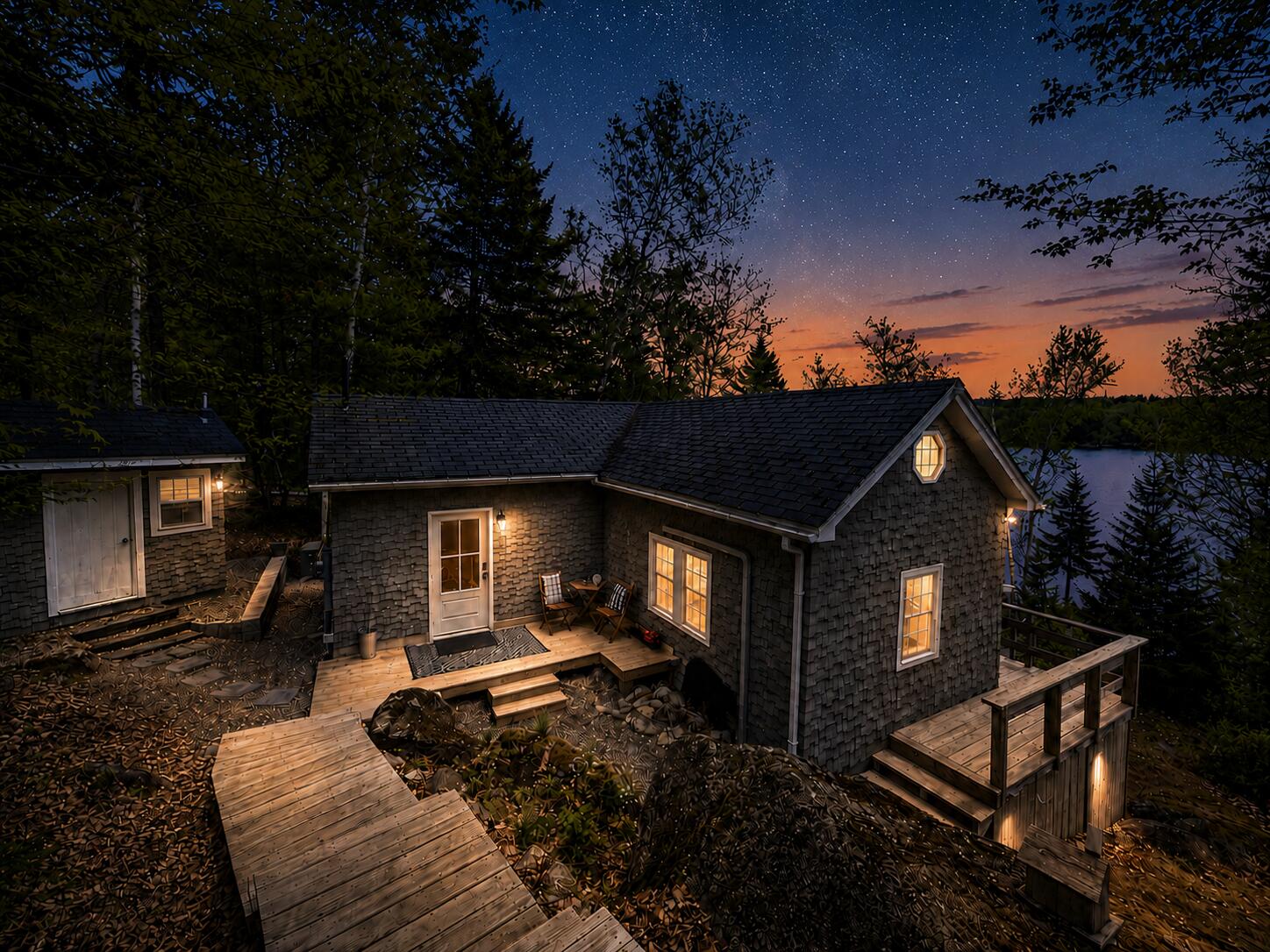 687 West Shore Road Otis, ME 04605 - Photo 38 of 55 Twilight photo