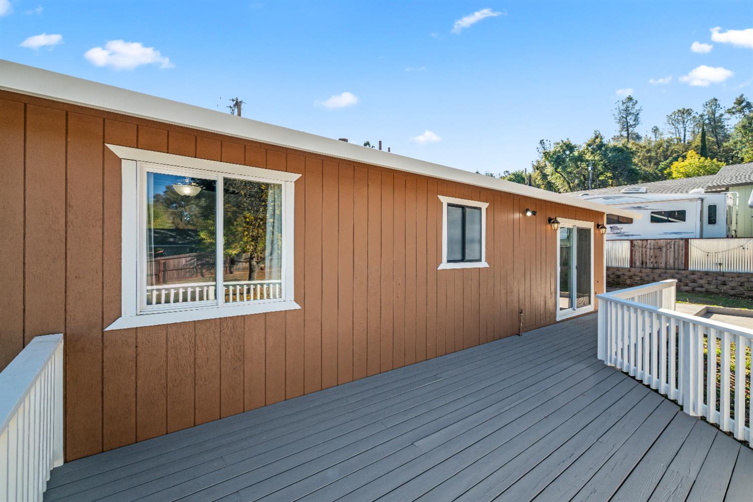 4818 Fall Street El Dorado, CA 95623 - Photo 28 of 31 a view of backyard with deck and wooden floor