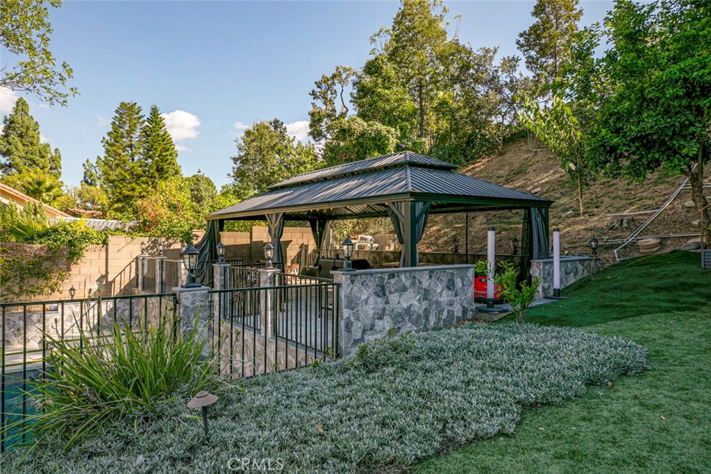 18810 Kirkcolm Lane Porter Ranch, CA 91326 - Photo 38 of 75 a backyard of a house with lots of green space
