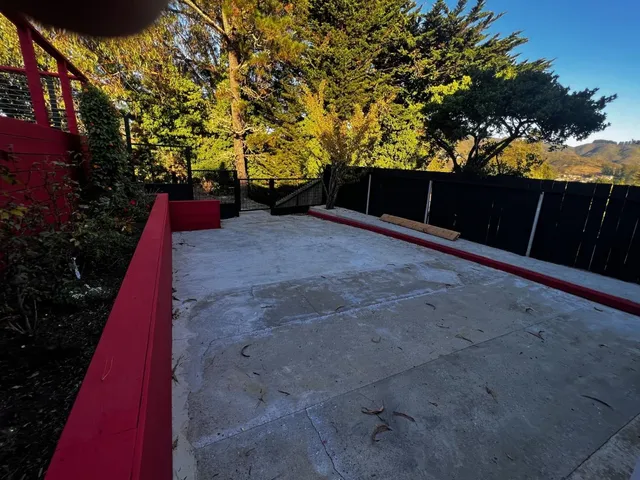 a view of city from balcony