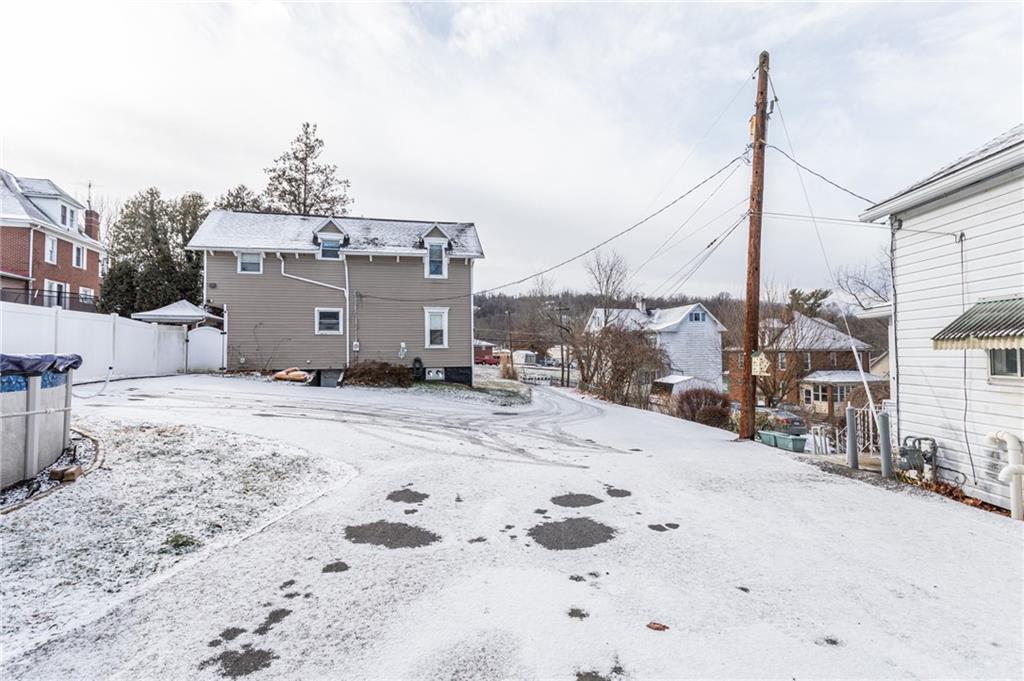 1001 Springfield Pike Connellsville, PA 15425 - Photo 4 of 35 a view of a terrace with a snow