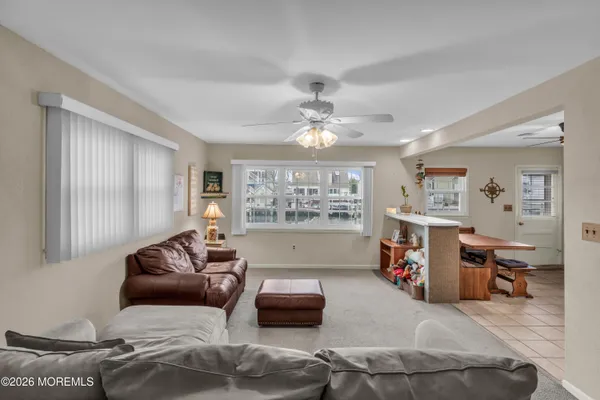 a kitchen with a cabinets a counter and stainless steel appliances