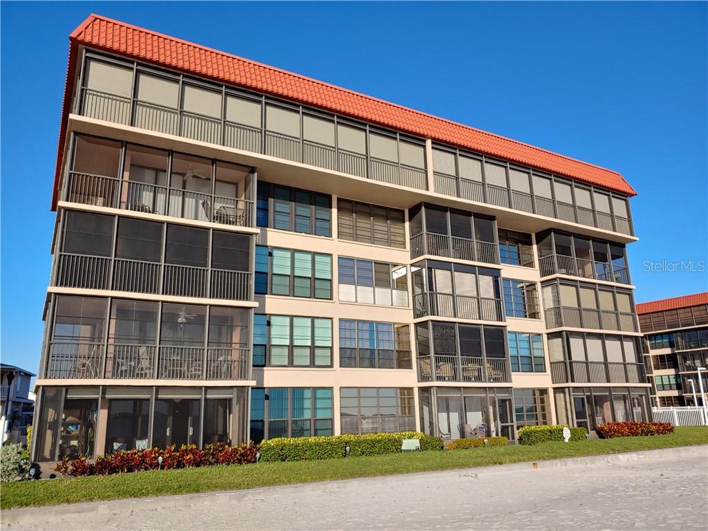 a front view of a building
