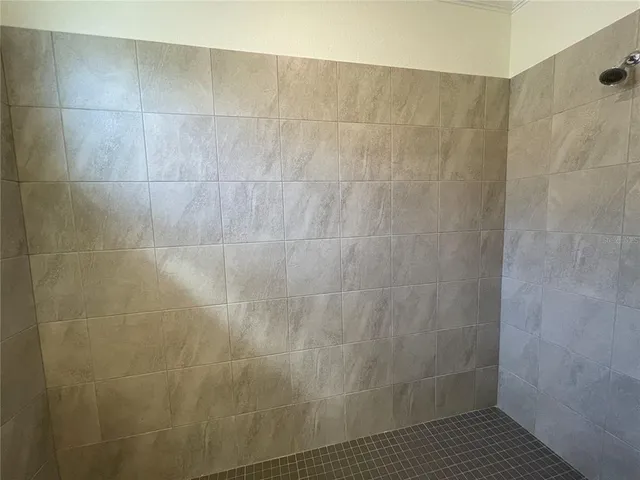 an aerial view of a house with a yard lake view and mountain view