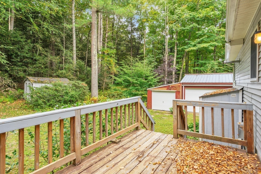 30 Montague Road Sunderland, MA 01375 - Photo 6 of 39 a view of a wooden deck next to a yard