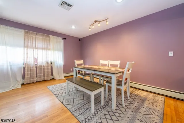 a workspace with furniture and a window