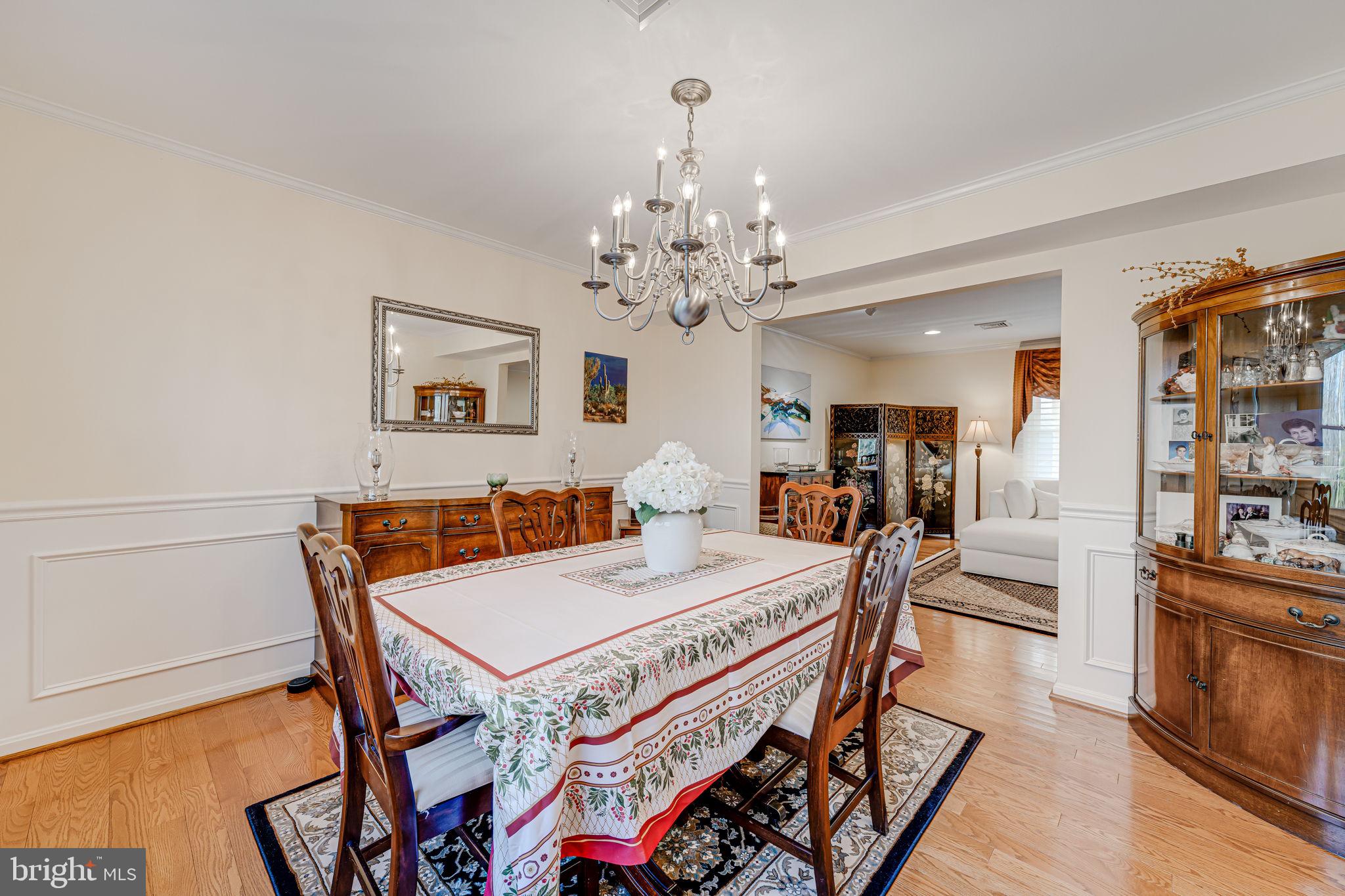 668 Hope Road Stafford, VA 22554 - Photo 6 of 99 Formal Dining room w/ crown moldings/chair rail
