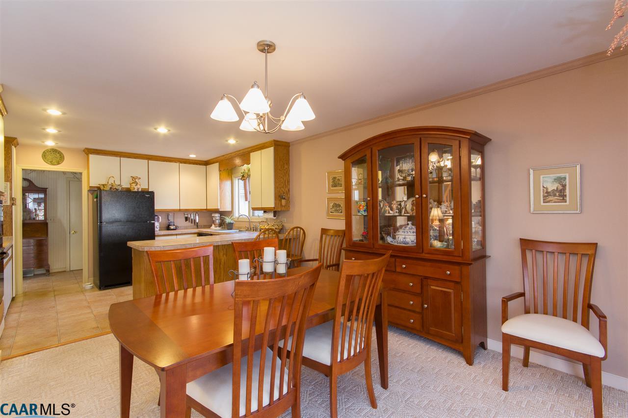 45 Out Of Bounds Road Palmyra, VA 22963 - Photo 11 of 48 There are Hardwood Floors beneath Carpeting in Dining Area - A Beautiful Flooring Option