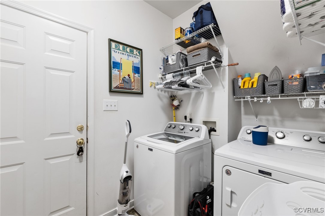 818 Krim Point Loop Midlothian, VA 23114 - Photo 21 of 27 Utility room leads to the garage. Washer/dryer c