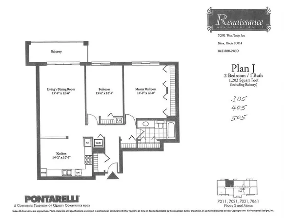 $315,000 | 7091 West Touhy Avenue, Unit 505, Niles, IL 60714