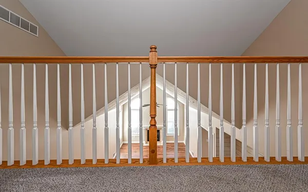 a view of stairs