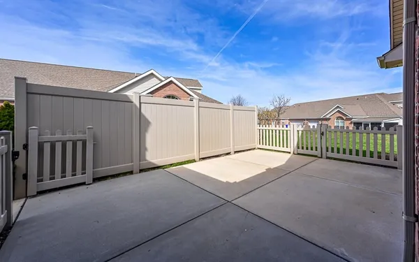 a view of entryway gate of a house