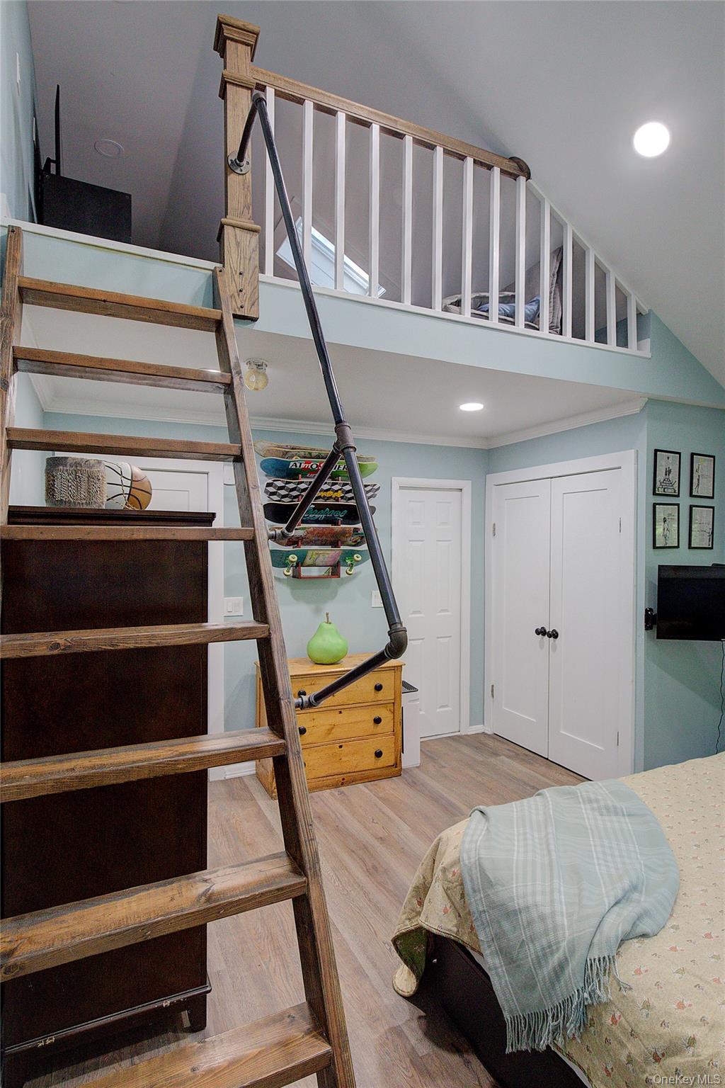 2 Spring Hollow Road Centerport, NY 11721 - Photo 19 of 44 Bedroom featuring light wood-style floors and recessed lighting