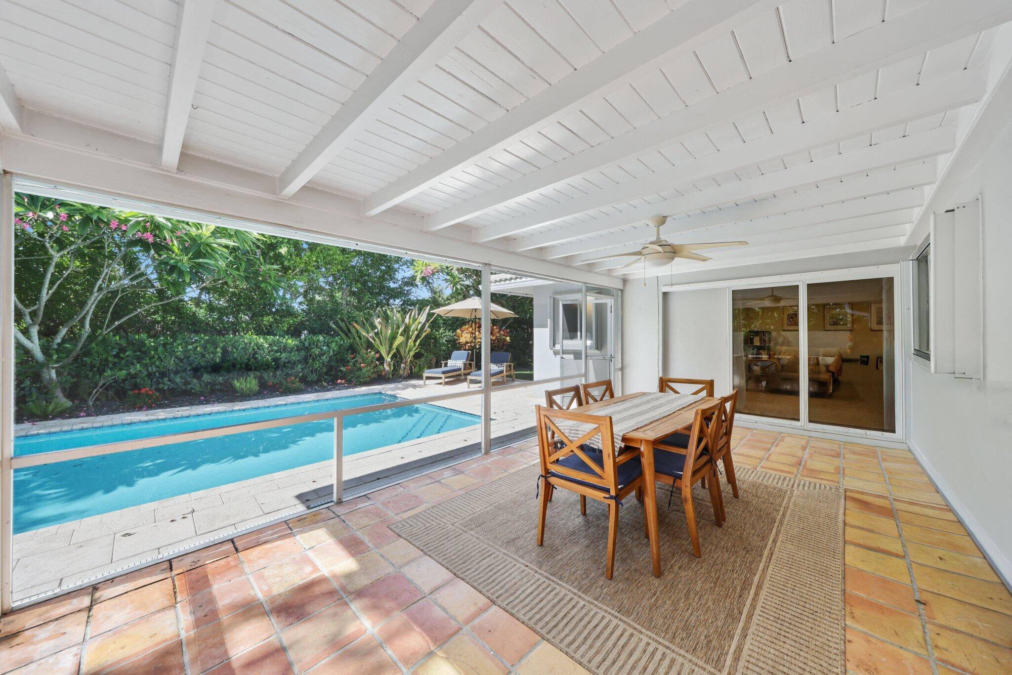 926 Southwest 1st Street Boca Raton, FL 33486 - Photo 34 of 60 a dining room with furniture and garden view