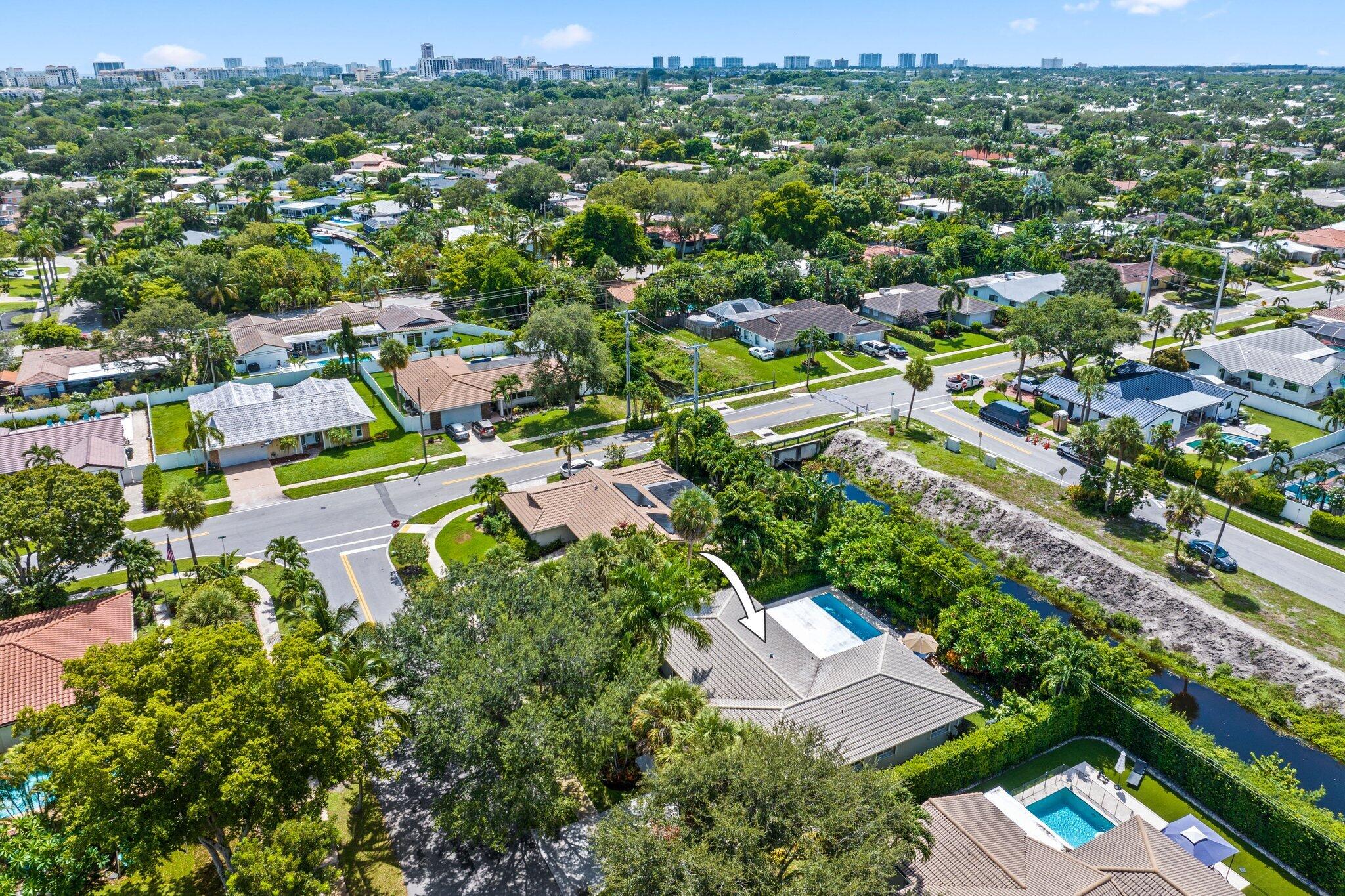 926 Southwest 1st Street Boca Raton, FL 33486 - Photo 51 of 60 an aerial view of residential houses with outdoor space and street view