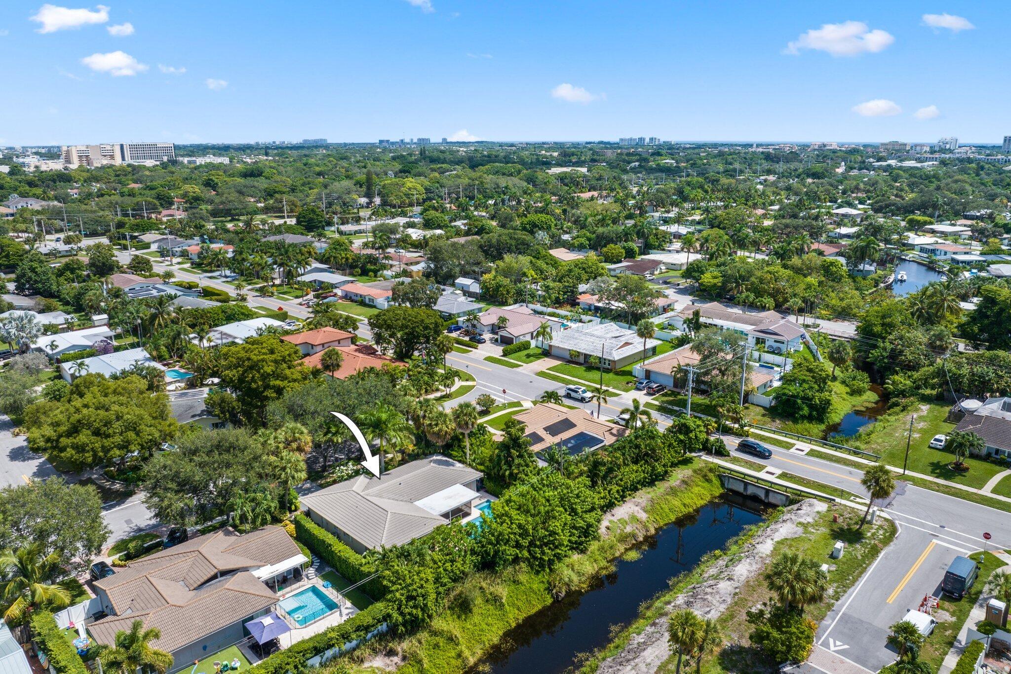 926 Southwest 1st Street Boca Raton, FL 33486 - Photo 53 of 60 an aerial view of residential houses with outdoor space and street view