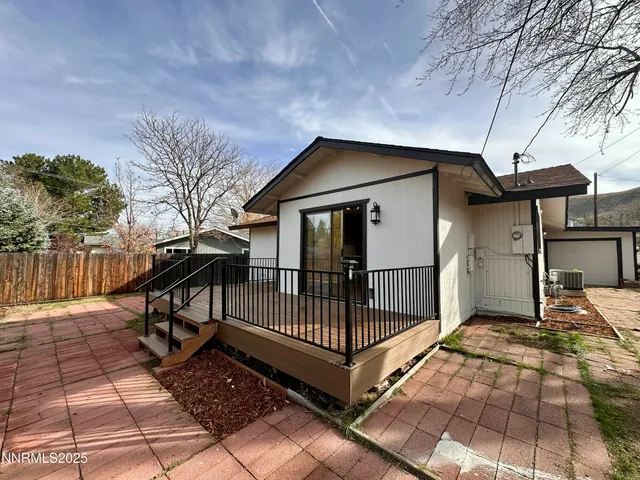 a front view of a house with a balcony