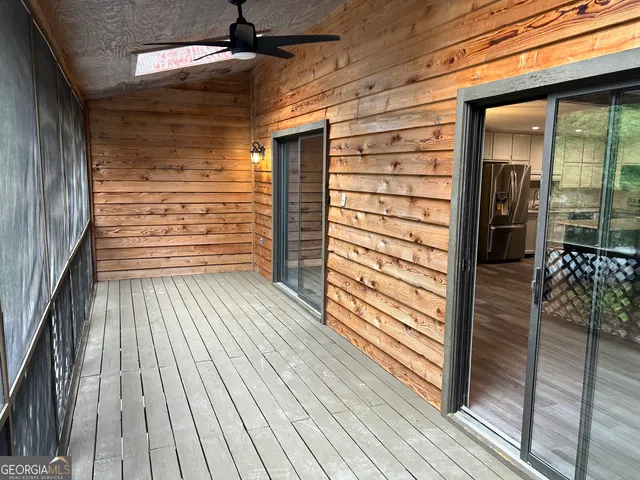 a view of outdoor space and deck