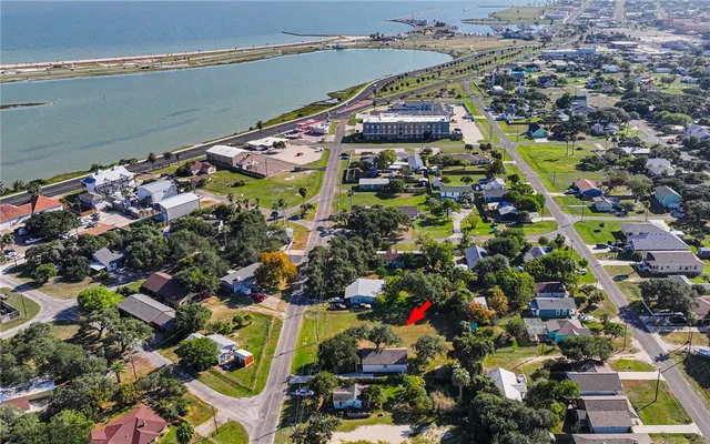 an aerial view of a houses