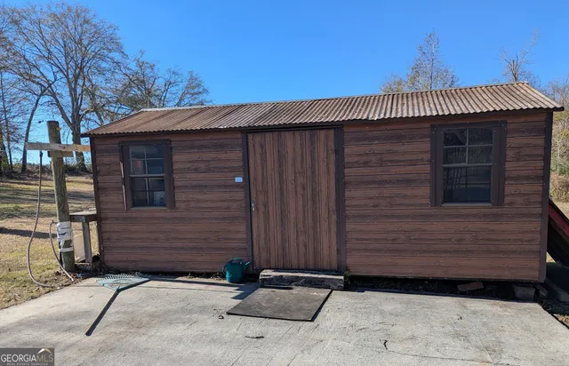 a front view of a house