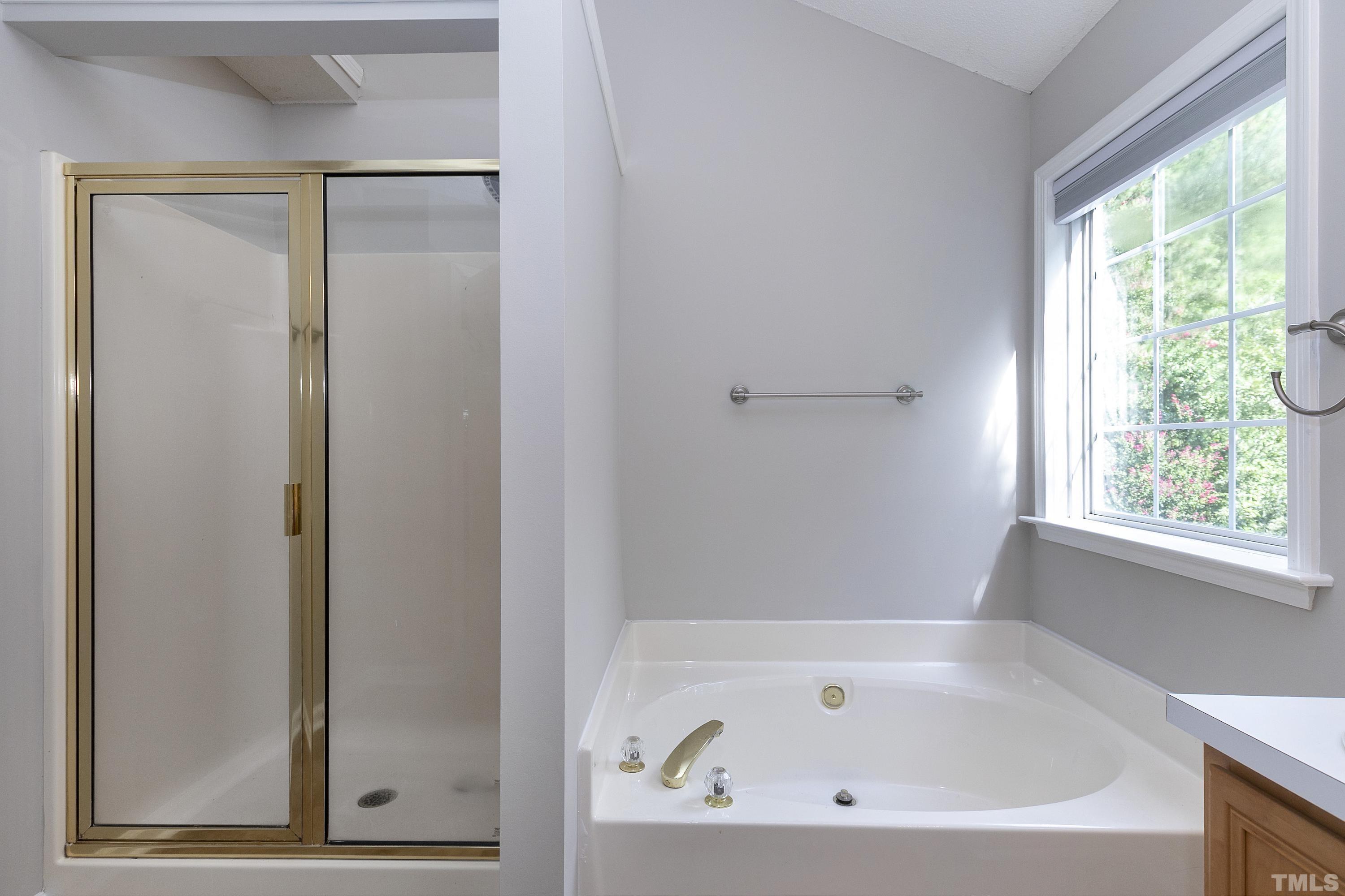 613 Branchview Drive Durham, NC 27713 - Photo 25 of 40 a white bath tub sitting in a bathroom next to a window
