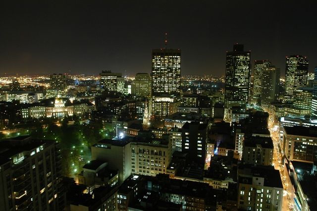 an aerial view of a city with lots of residential buildings