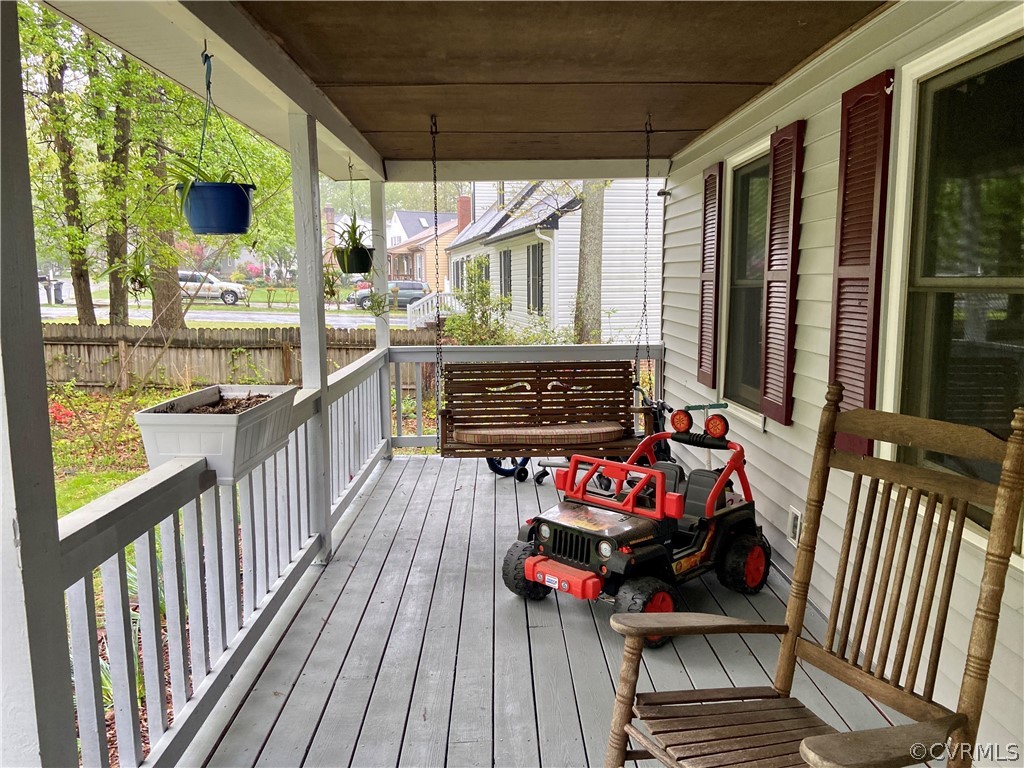 10906 Drayton Road Chester, VA 23831 - Photo 3 of 20 a view of deck with wooden floor and outdoor seating