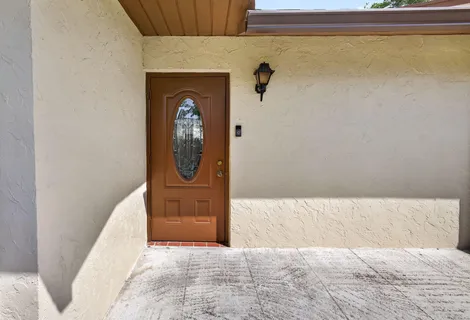 a view of front door door