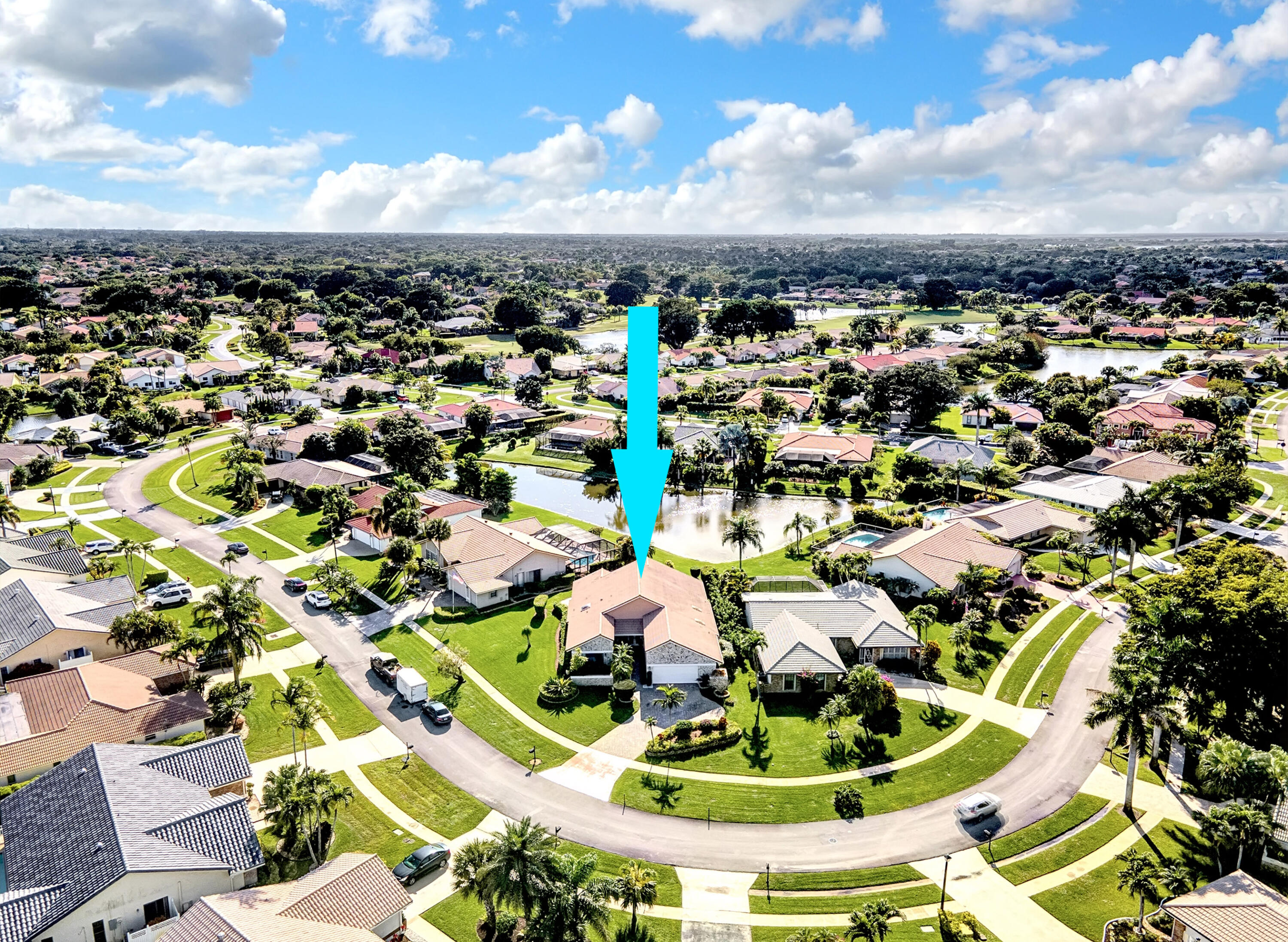 10211 Crosswind Road Boca Raton, FL 33498 - Photo 4 of 43 10211-Crosswind-Rd- front-aerial-view..-