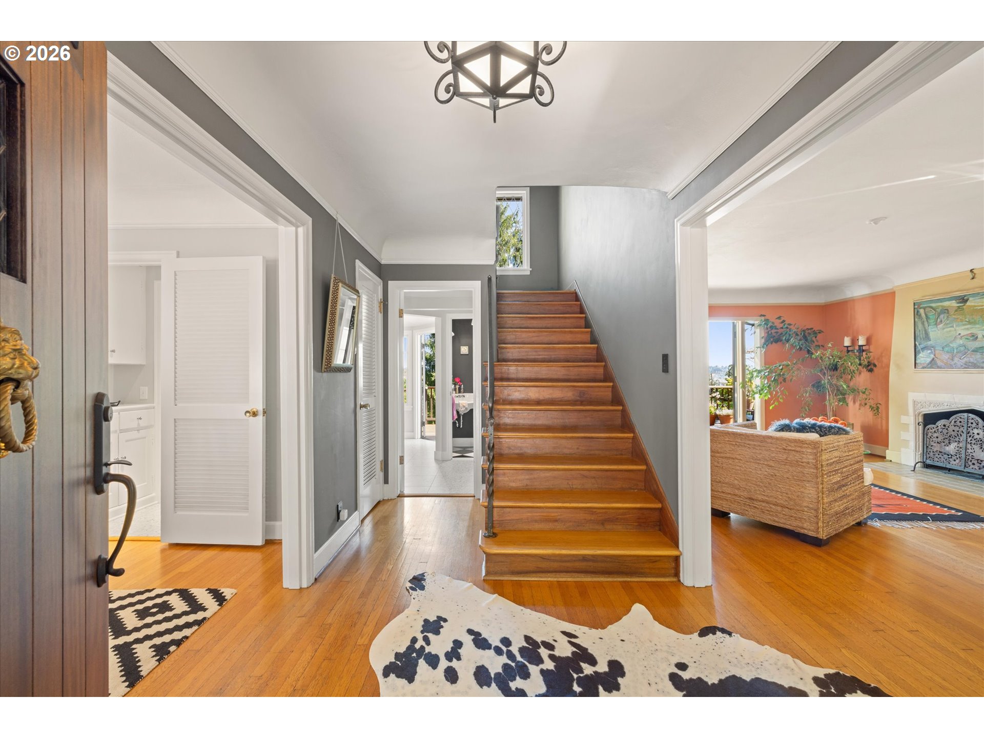2939 Northwest Cornell Road Portland, OR 97210 - Photo 2 of 42 a view of entryway with wooden floor