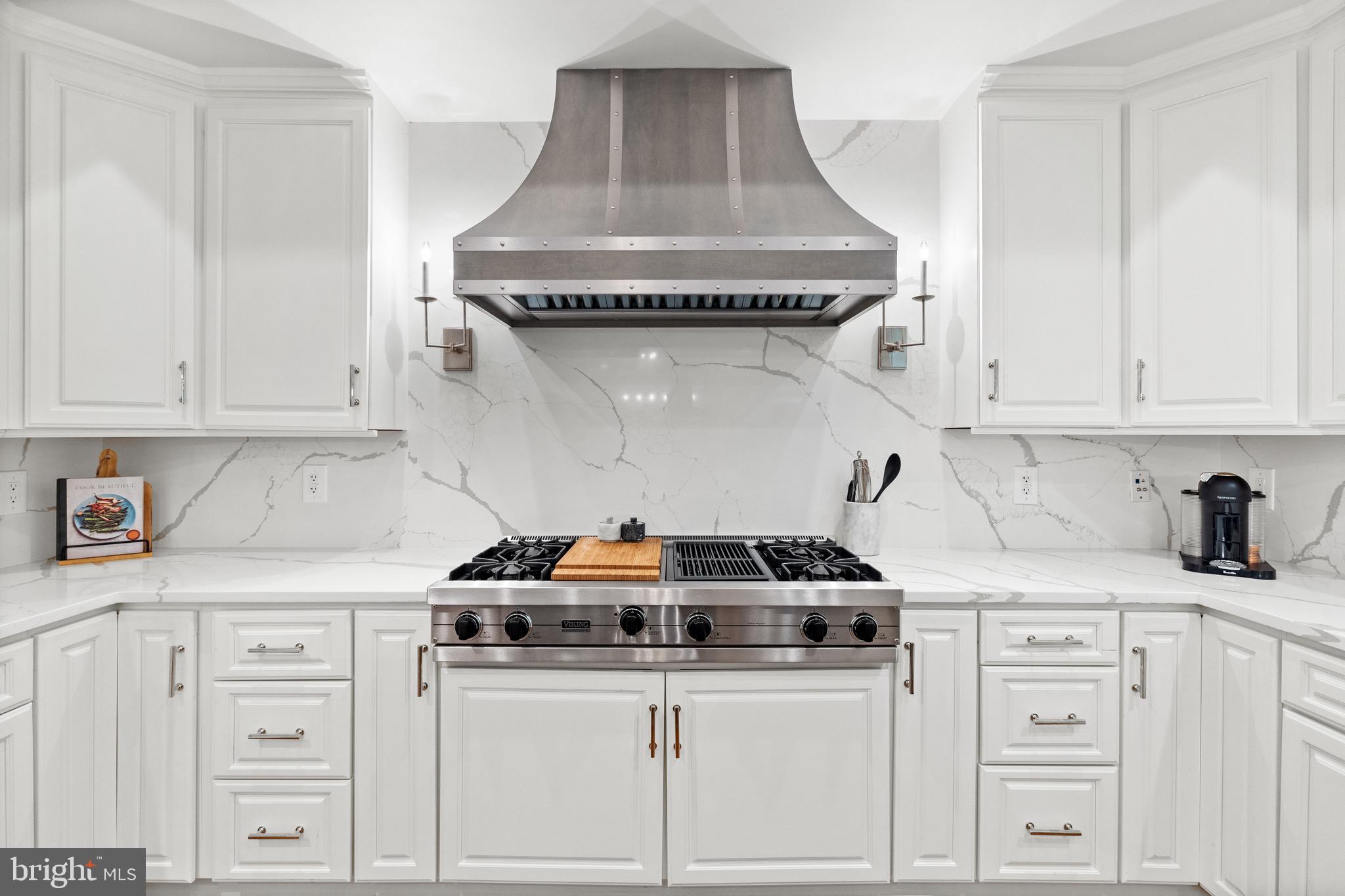 7500 Nevis Road Bethesda, MD 20817 - Photo 11 of 50 Refinished cabinets, custom HKI Sterling hood